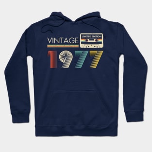 Vintage 1977 Limited Edition Cassette Hoodie